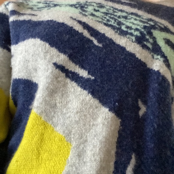 J Crew Fun Multicolored Wool and Cashmere Sweater - Picture 2 of 4